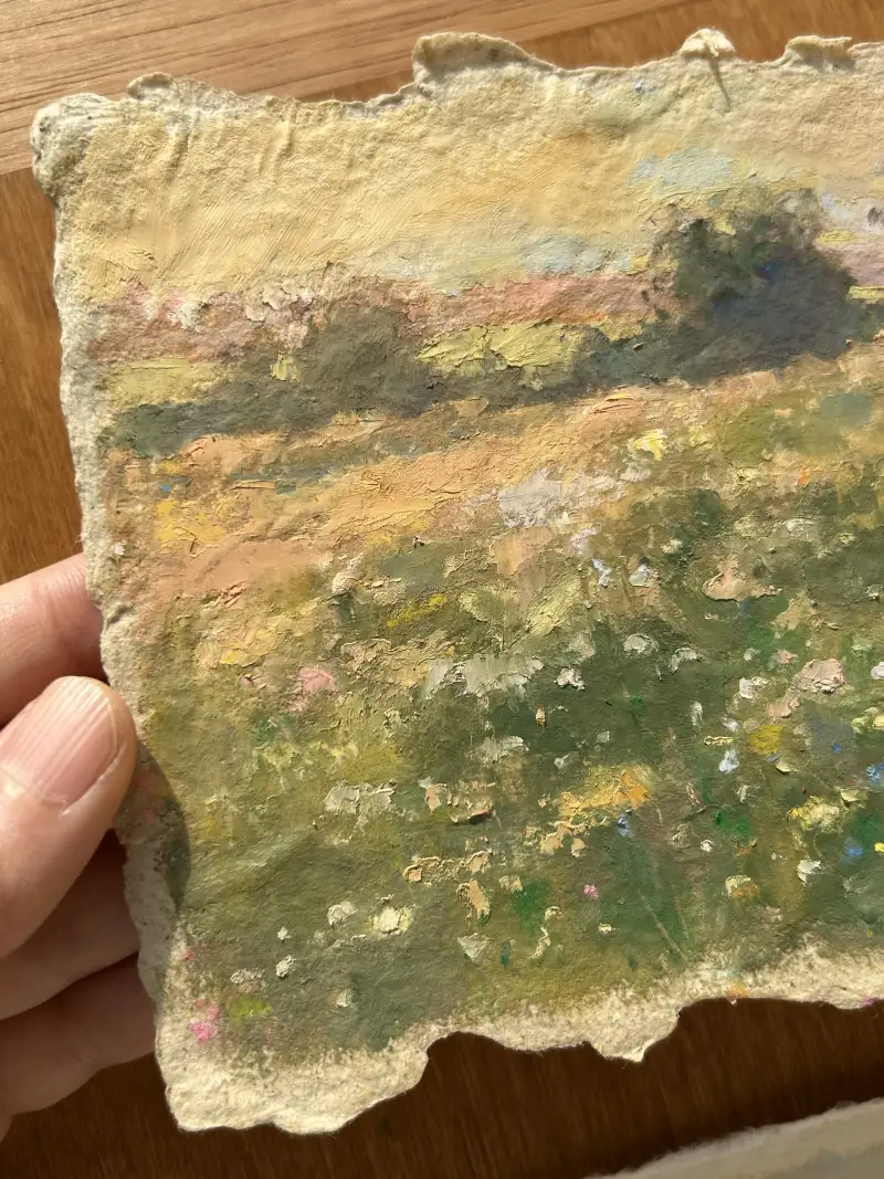 카와치,오일파스텔