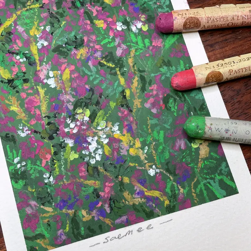 새미,오일파스텔,시넬리에오일파스텔,oilpastel