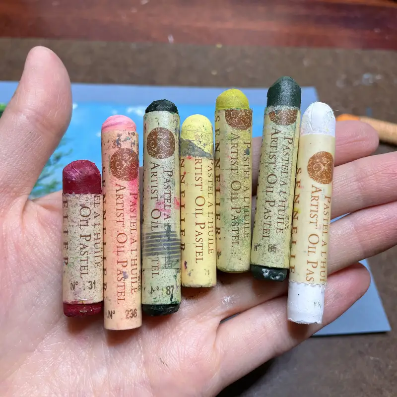 새미,오일파스텔,시넬리에오일파스텔,oilpastel