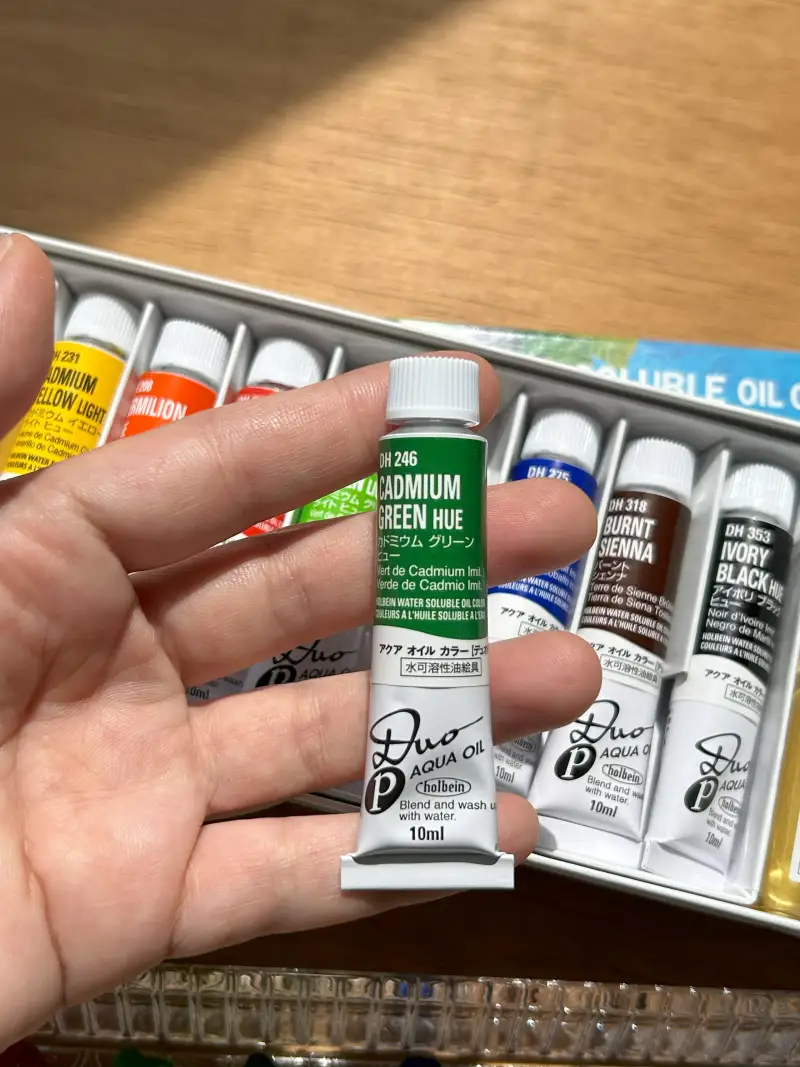 홀베인듀오,수성유화,수용성유화물감