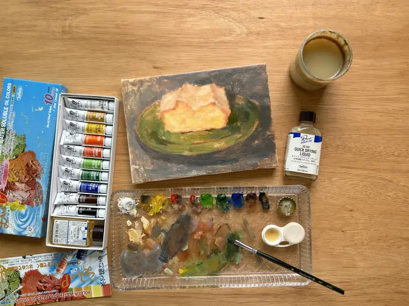 퀵드라잉리퀴드,수용성유화,홀베인듀오,수성유화