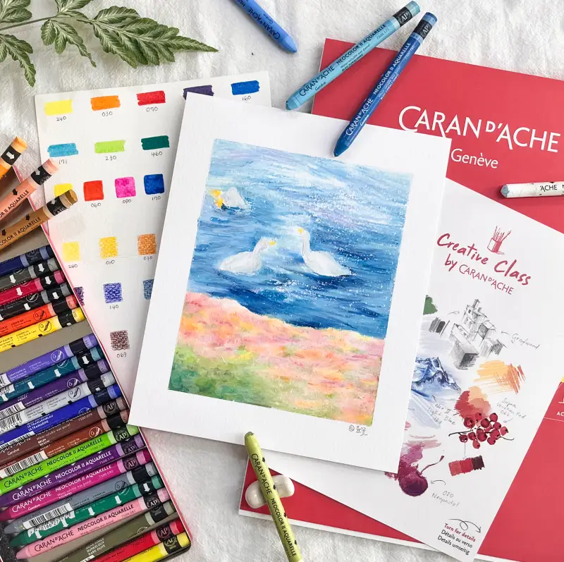 까렌다쉬,네오컬러,까렌다쉬네오컬러,수채화파스텔,파스텔추천