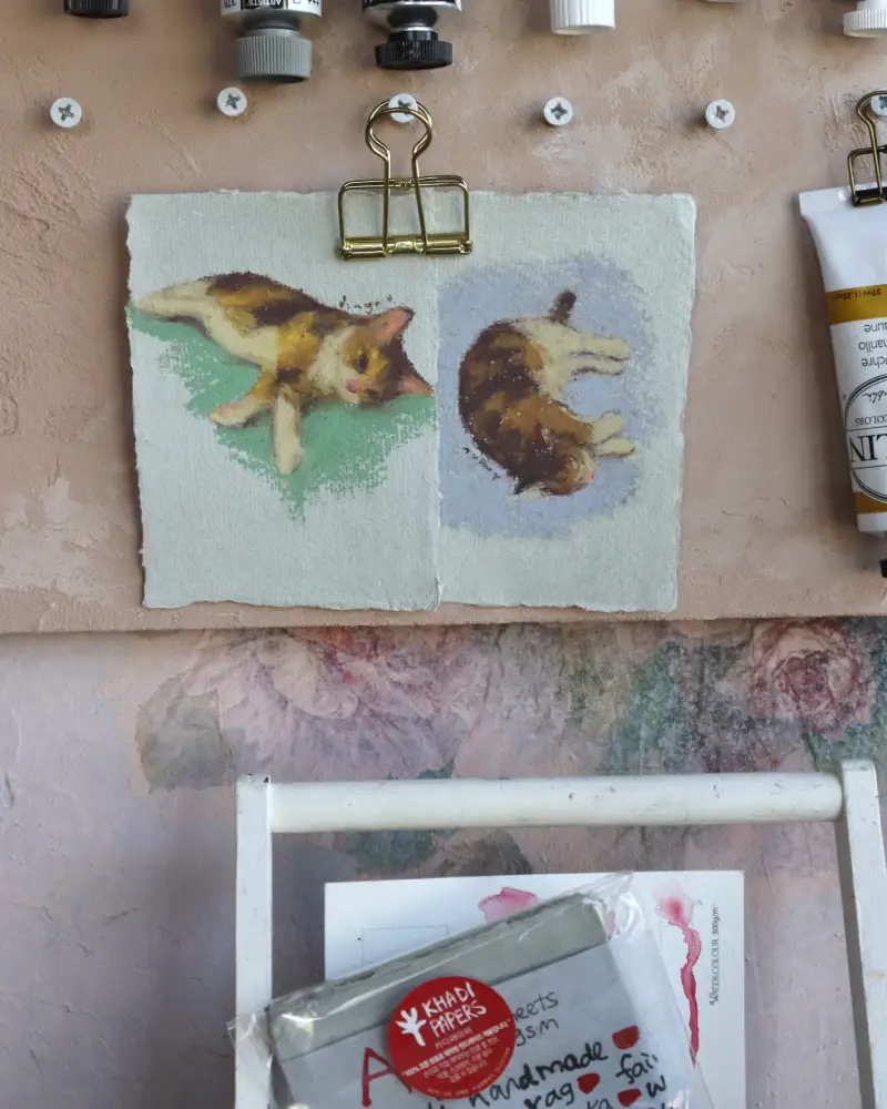 카디페이퍼,오일파스텔