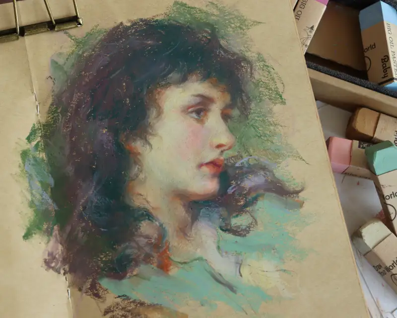 오일파스텔,카와치,빅오일파스텔베이비,하네뮬레,크래프트지,스케치북