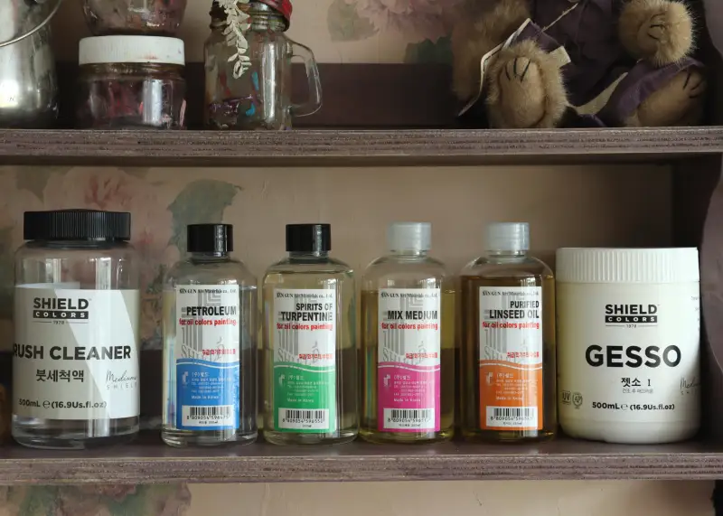 린시드,테레핀,페트롤,페인팅오일,젯소,붓세척제,쉴드