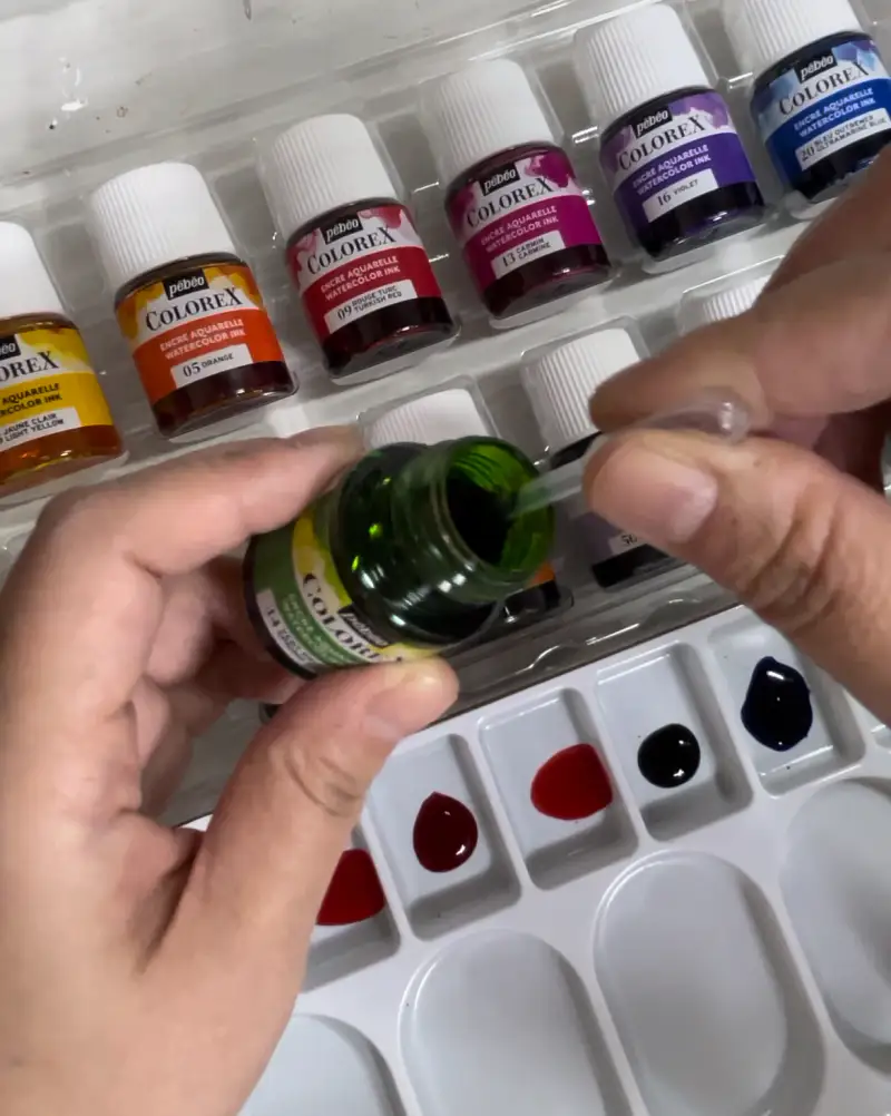 뻬베오,뻬베오수채잉크,수채잉크,수채일러스트,잉크드로잉