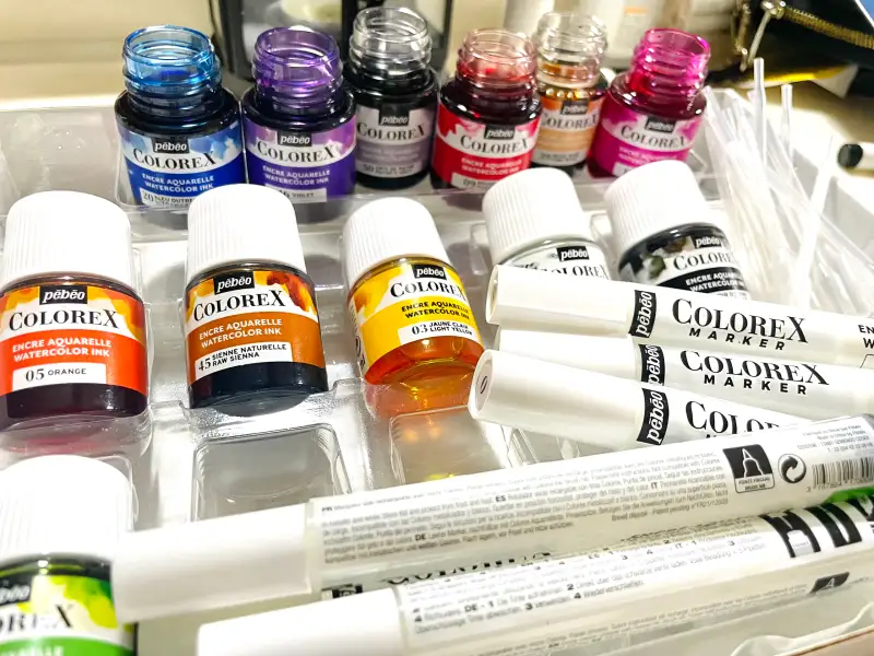 뻬베오,수채잉크,뻬베오수채잉크,화방넷체험단,화방넷,잉크드로잉,잉크