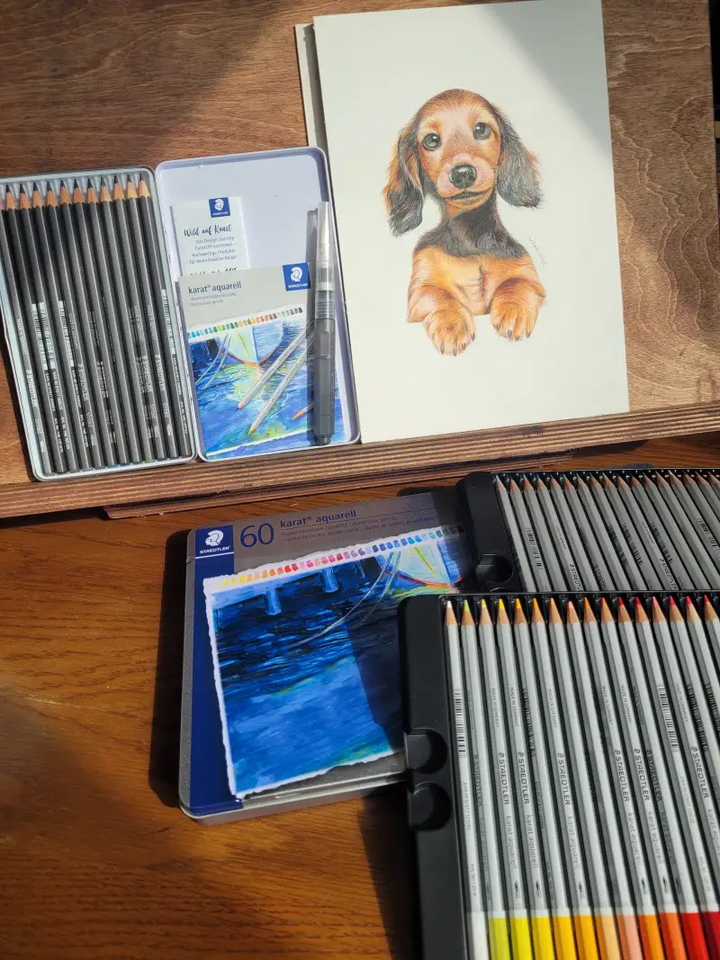 스테들러카라트,스테들러틴트색연필,스테들러워터브러쉬