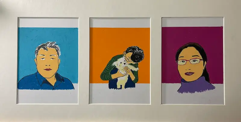 오일파스텔,가족,앨범