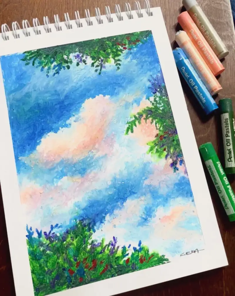 하늘그림,하늘뷰,구름이미지,하늘이미지,하늘사진,솜사탕,하트이미지,하트,사랑,일러스트,나무그림,Pentel