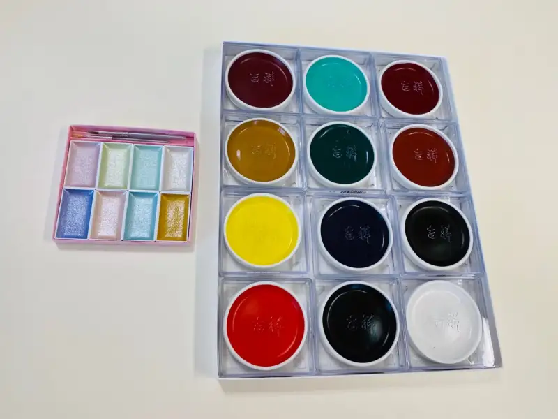 길상안채,동양화물감,고체물감