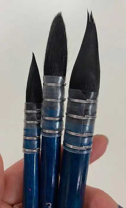 수채화붓,캘리그라피