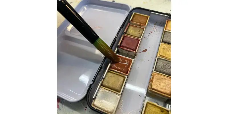 문교고체물감,문교펄고체물감