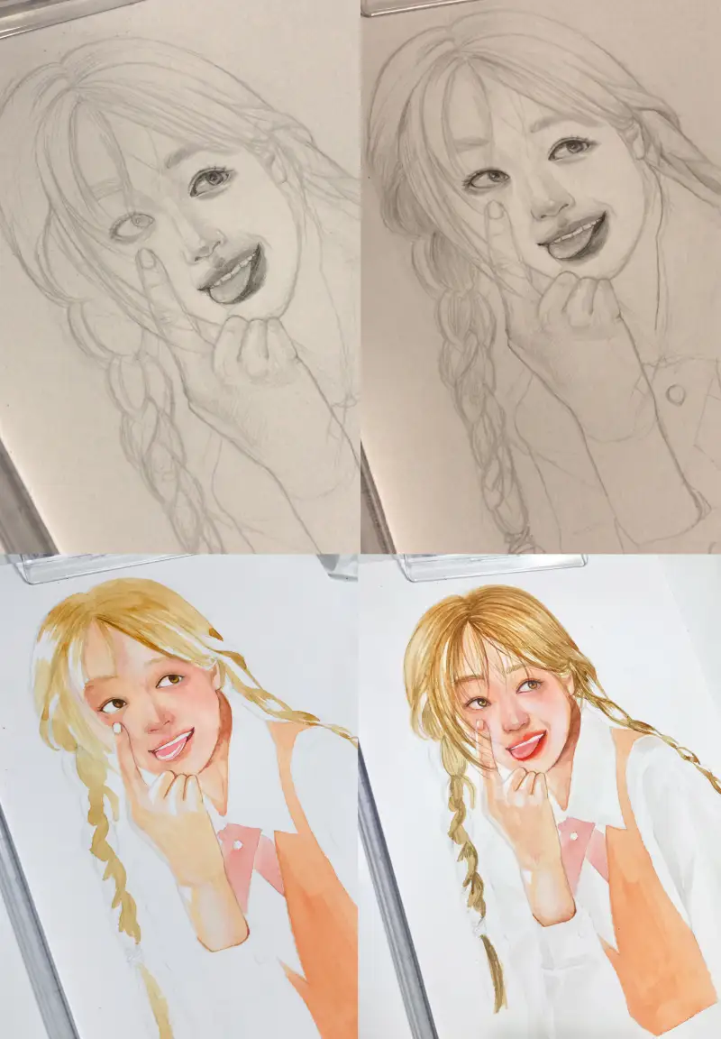 인물수채화,수채화,인물화