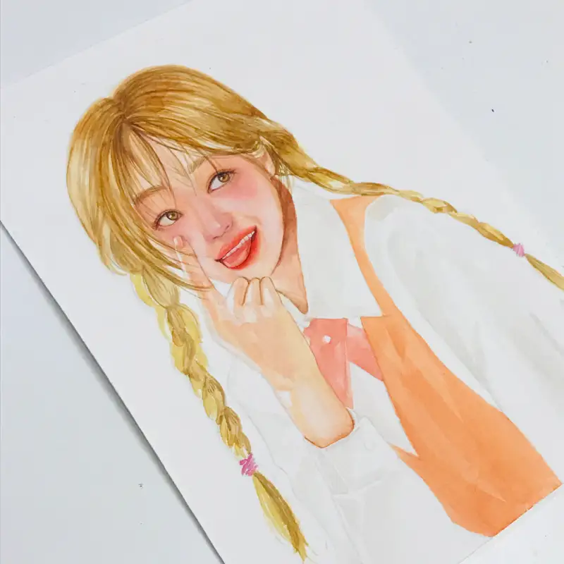 인물화,수채화,인물수채화