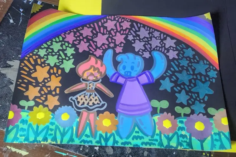 알파아크릴물감