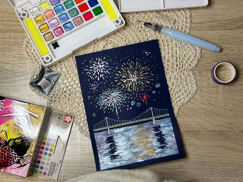 사쿠라코이고체물감