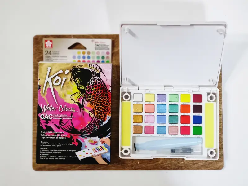 협찬,화방넷,화방넷체험단,사쿠라코이,사쿠라코이고체물감,펄고체물감