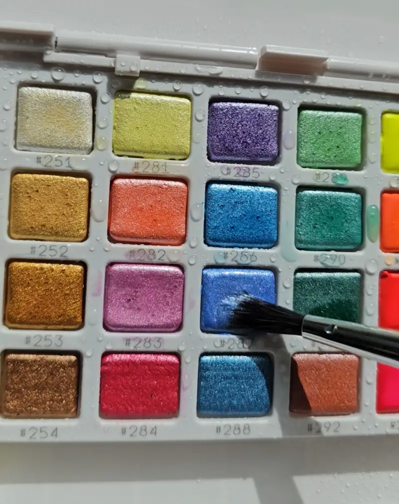 블링블링,수채물감,발색,펄,화방넷체험단