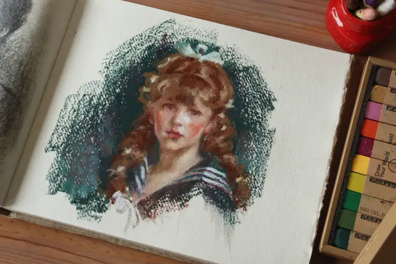 카디페이퍼,오일파스텔