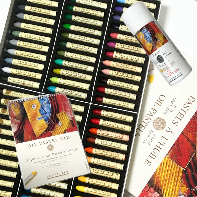 시넬리에,오일파스텔,픽사티브,오일파스텔패드