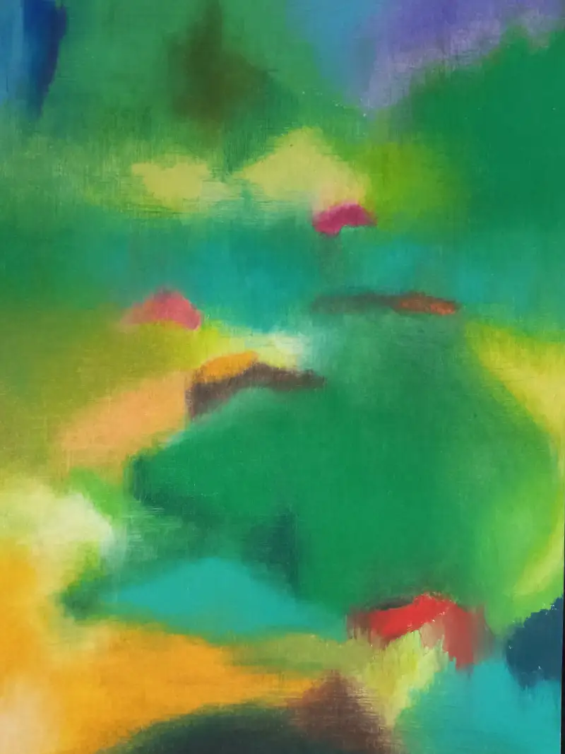 푸릇푸릇챌린지,오일파스텔,유성색연필