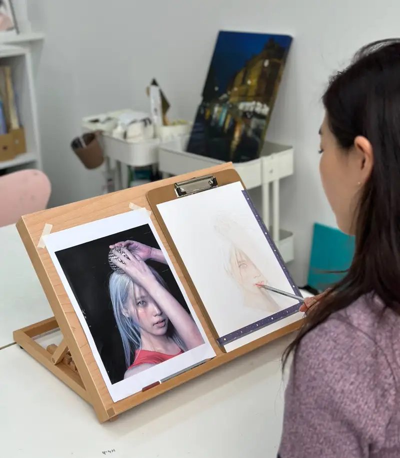 화방넷,화방넷체험단,협찬,나무이젤,테이블이젤,이젤