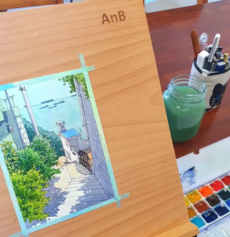 협찬,화방넷,화방넷체험단,AnB테이블이젤,테이블이젤,나무이젤