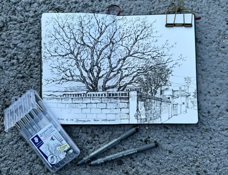 스테들러피그먼트라이너세트,하네뮬레워터컬러북