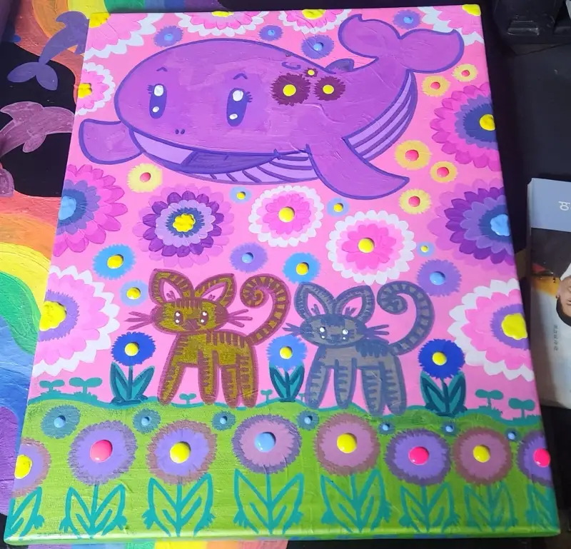 알파아크릴물감