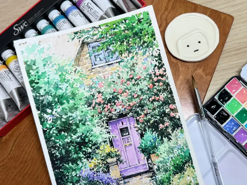 신한,신한swc틴트12색,문교고체물감빈케이스,문교고체물감빈케이스파렛트12색,루벤스320