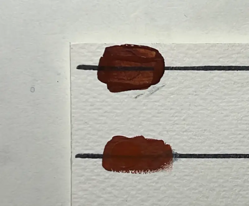 조소냐,홀베인,아크릴과슈,차폐력비교