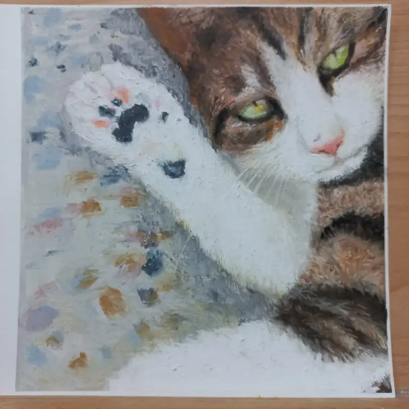 사랑가득챌린지,오일파스텔화