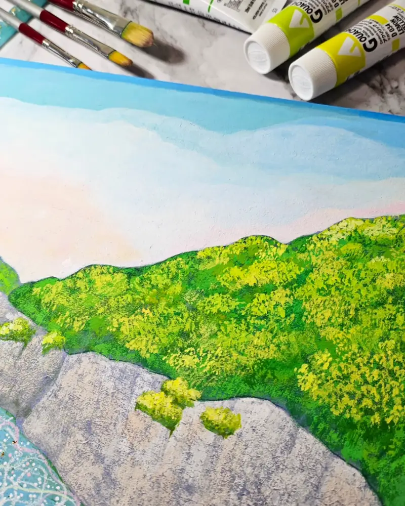 홀베인과슈,아크릴과슈,과슈,아크릴붓