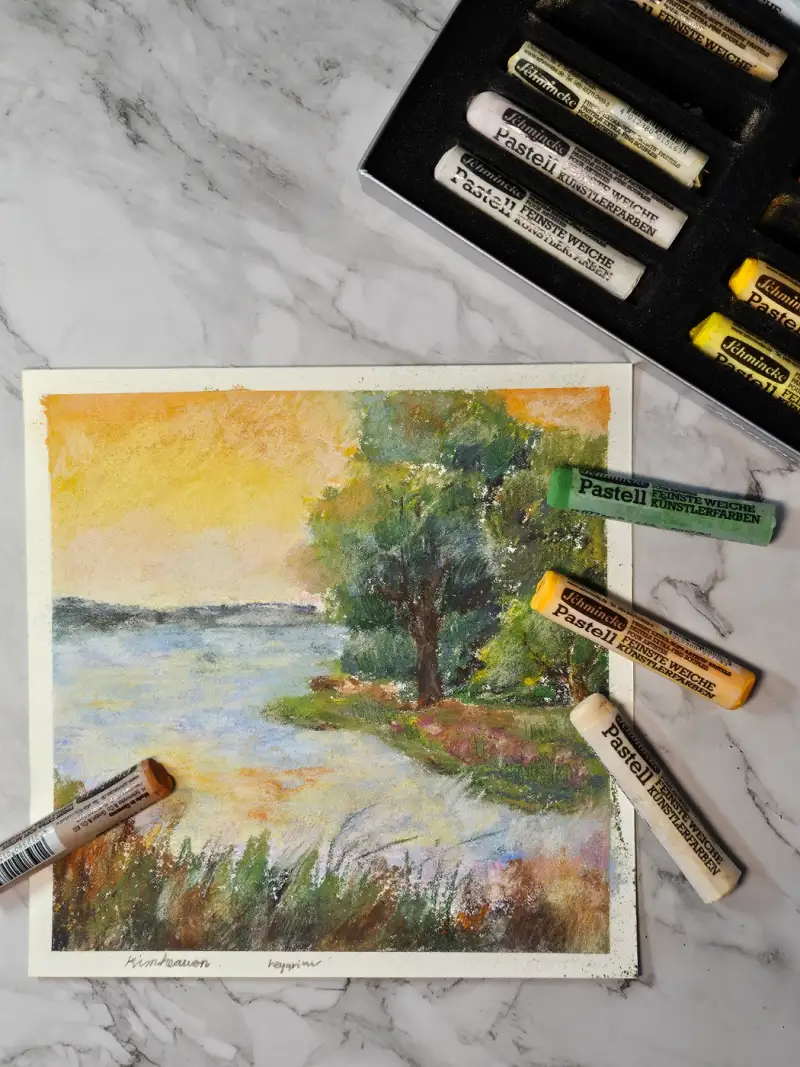 파스텔,소프트파스텔,쉬민케,쉬민케소프트파스텔,풍경,파스텔스틱