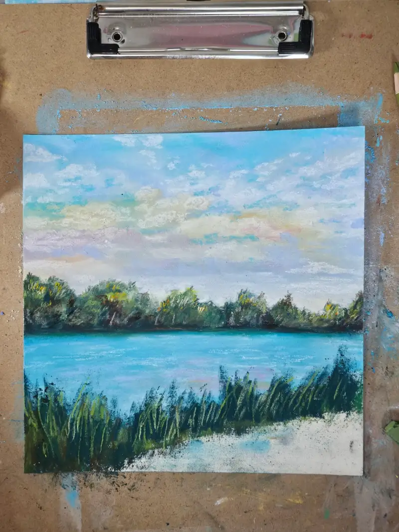 파스텔,문교,문교소프트파스텔,풍경