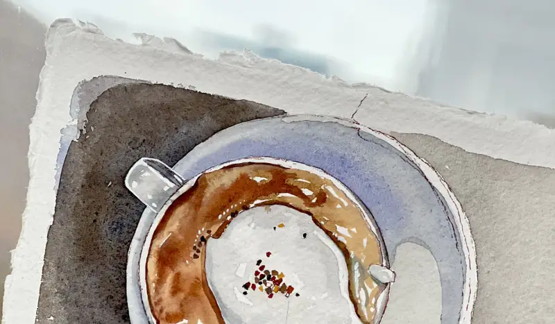 카디페이퍼,수채화,카페드로잉,어반스케치,수채화지