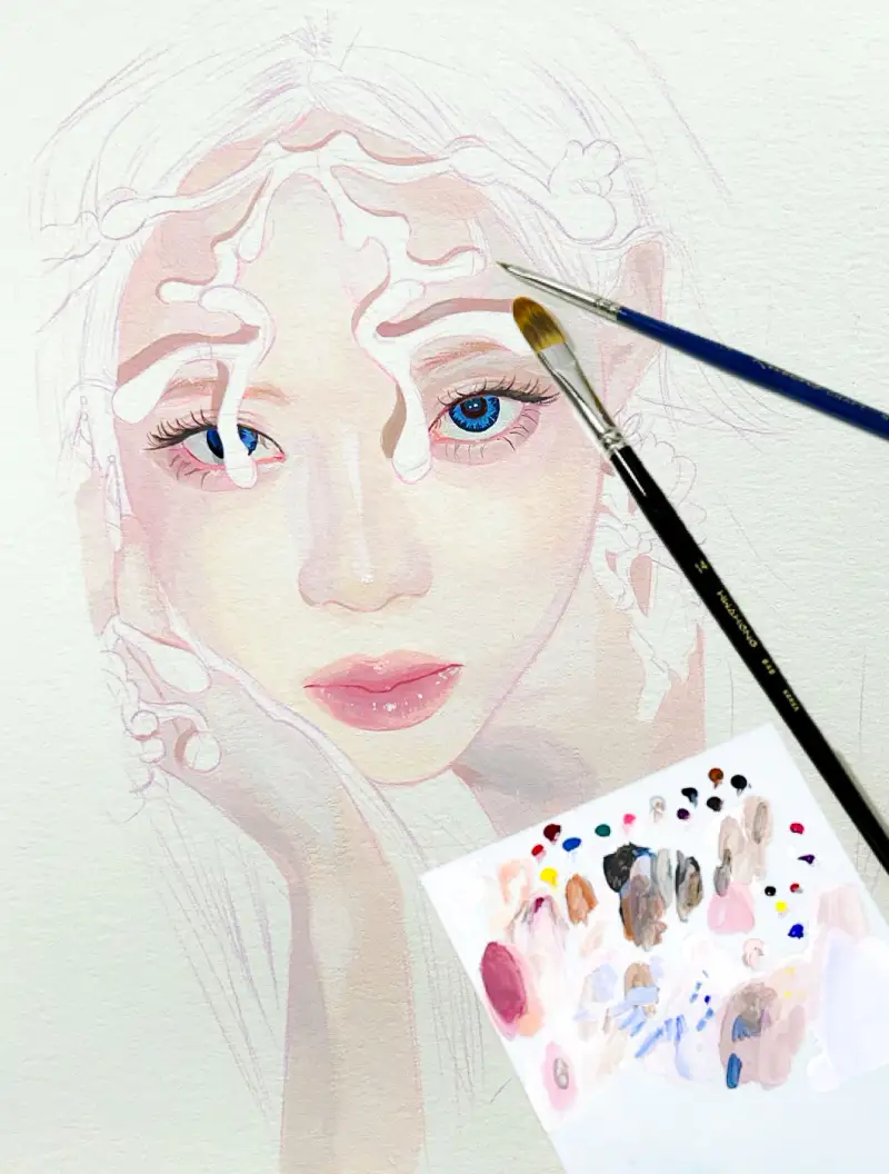 아크릴판,루벤스,화홍,아크릴붓