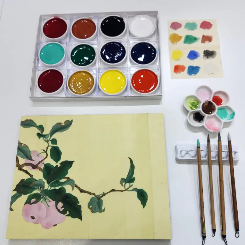 길상안채,동양화,채색화