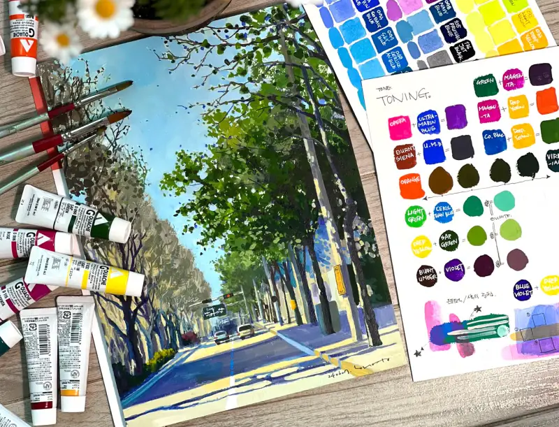 홀베인,홀베인아크릴과슈