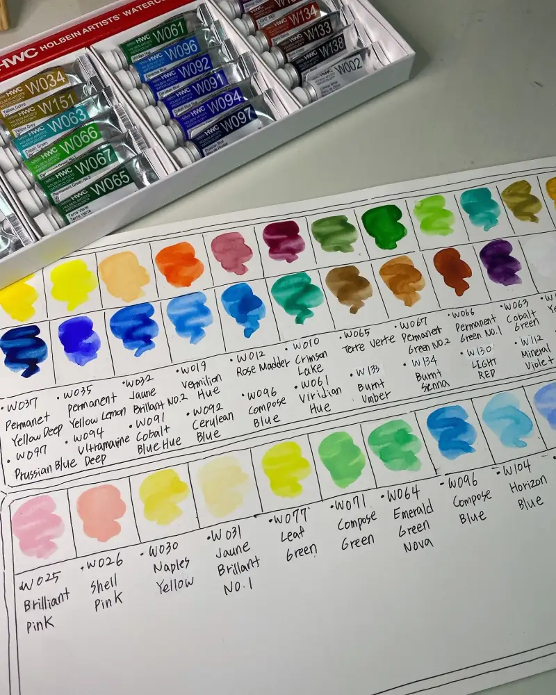 HWC,수채화,수채물감,홀베인