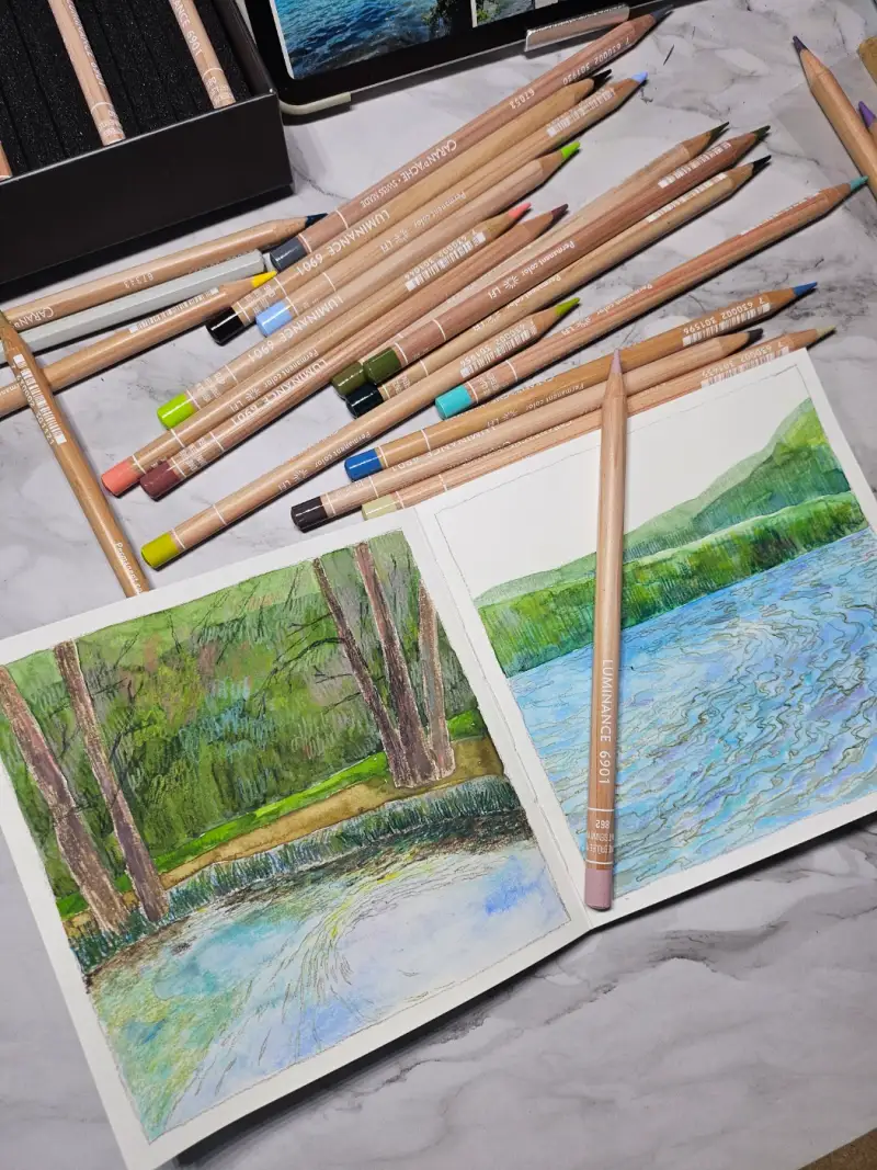 까렌다쉬색연필,유성색연필,루미넌스