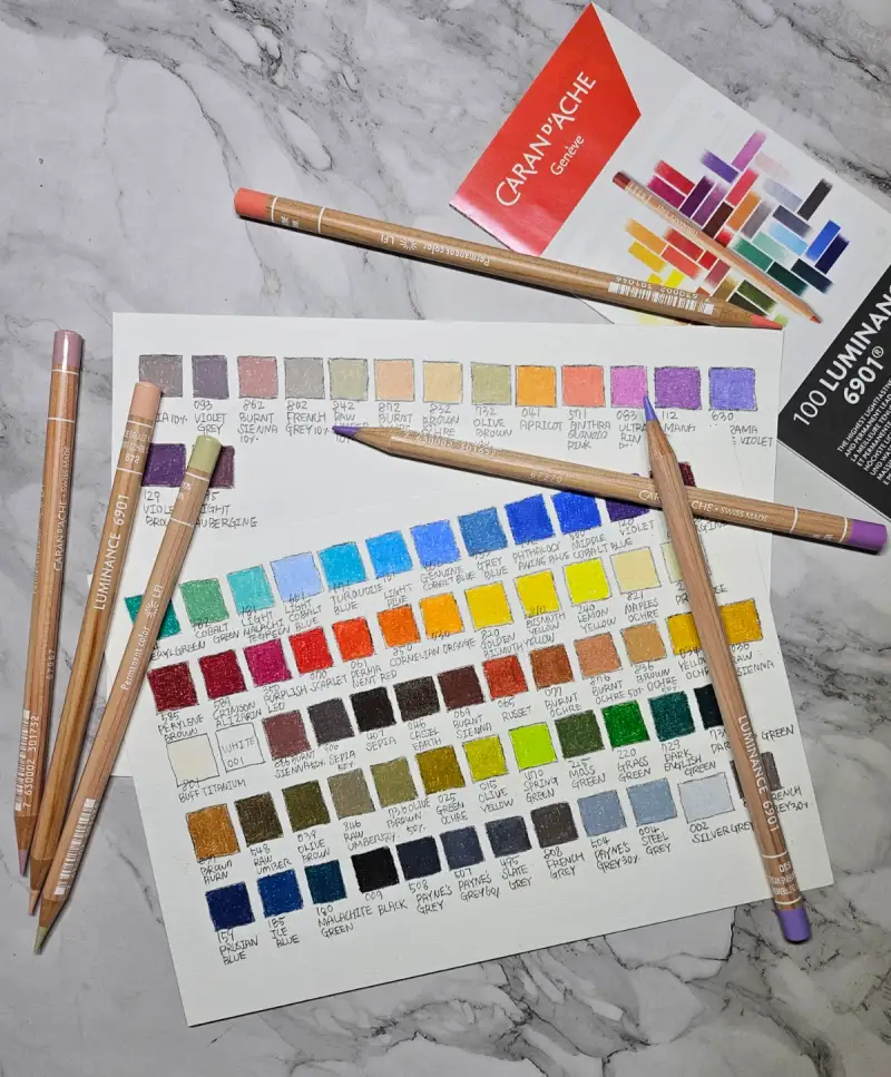 까렌다쉬색연필,유성색연필,루미넌스,까렌다쉬유성색연필,필