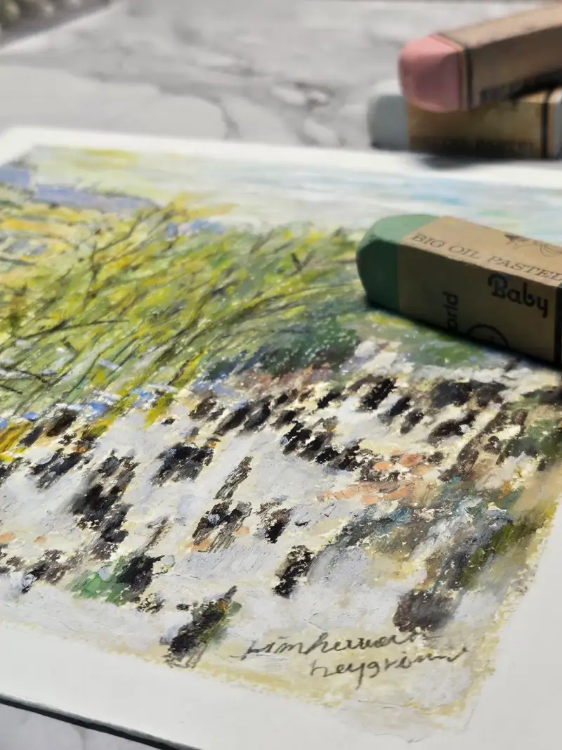 오일파스텔,카와치