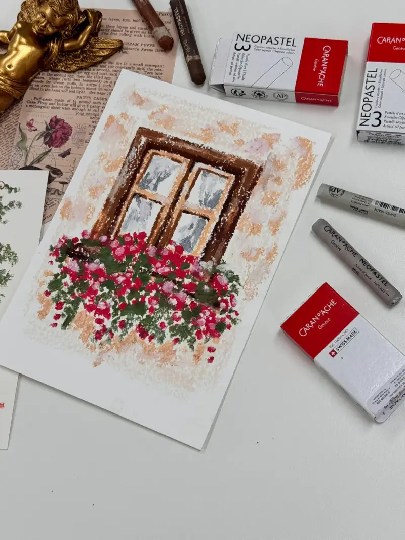 모이온드로잉,까렌다쉬,까렌다쉬오일파스텔