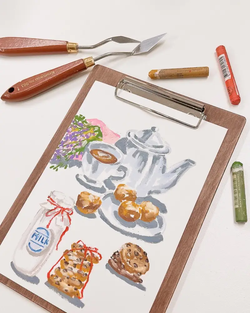 모이온드로잉,까렌다쉬,까렌다쉬오일파스텔