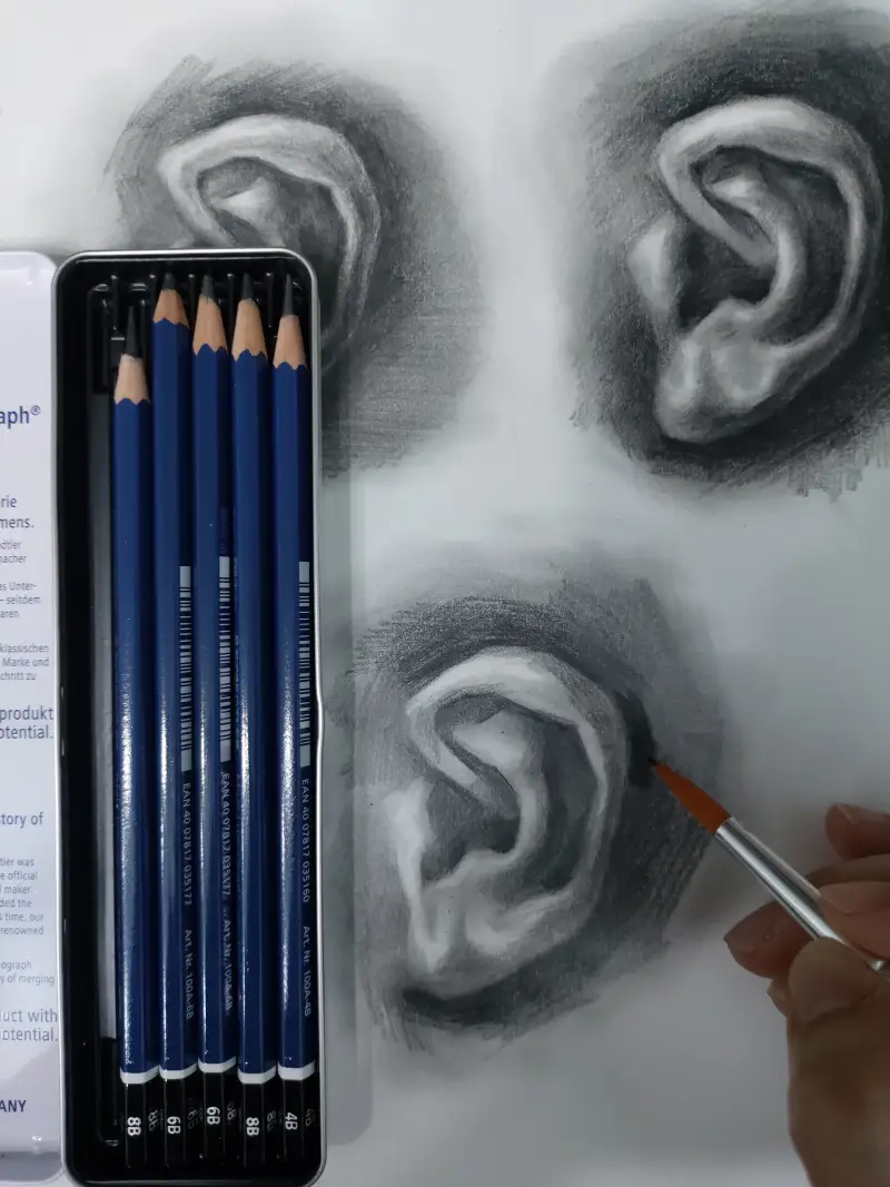 마스루모그라피수채연필6본세트