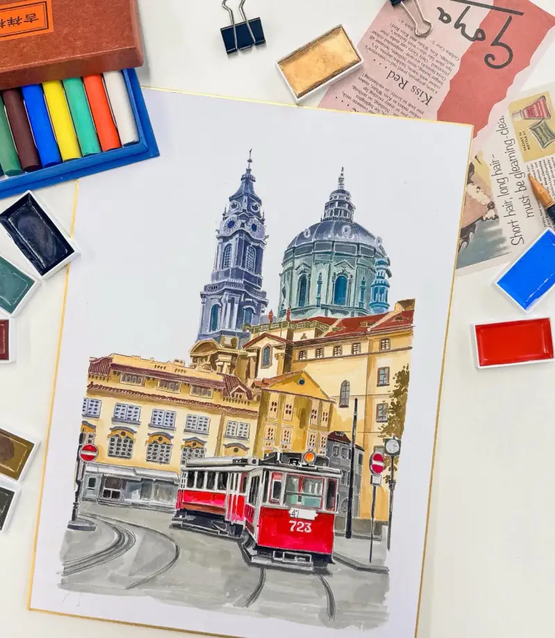 모이온드로잉,길상,안채