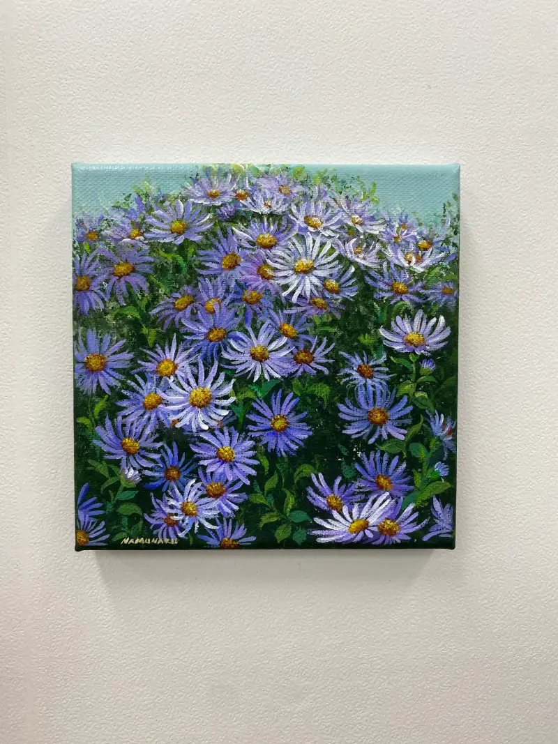 알파물감,아크릴물감,화홍320,꽃그림