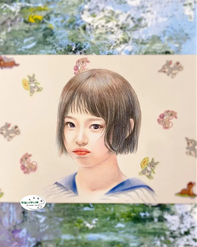 프리즈마색연필,인물화,까랜다스루미너스601